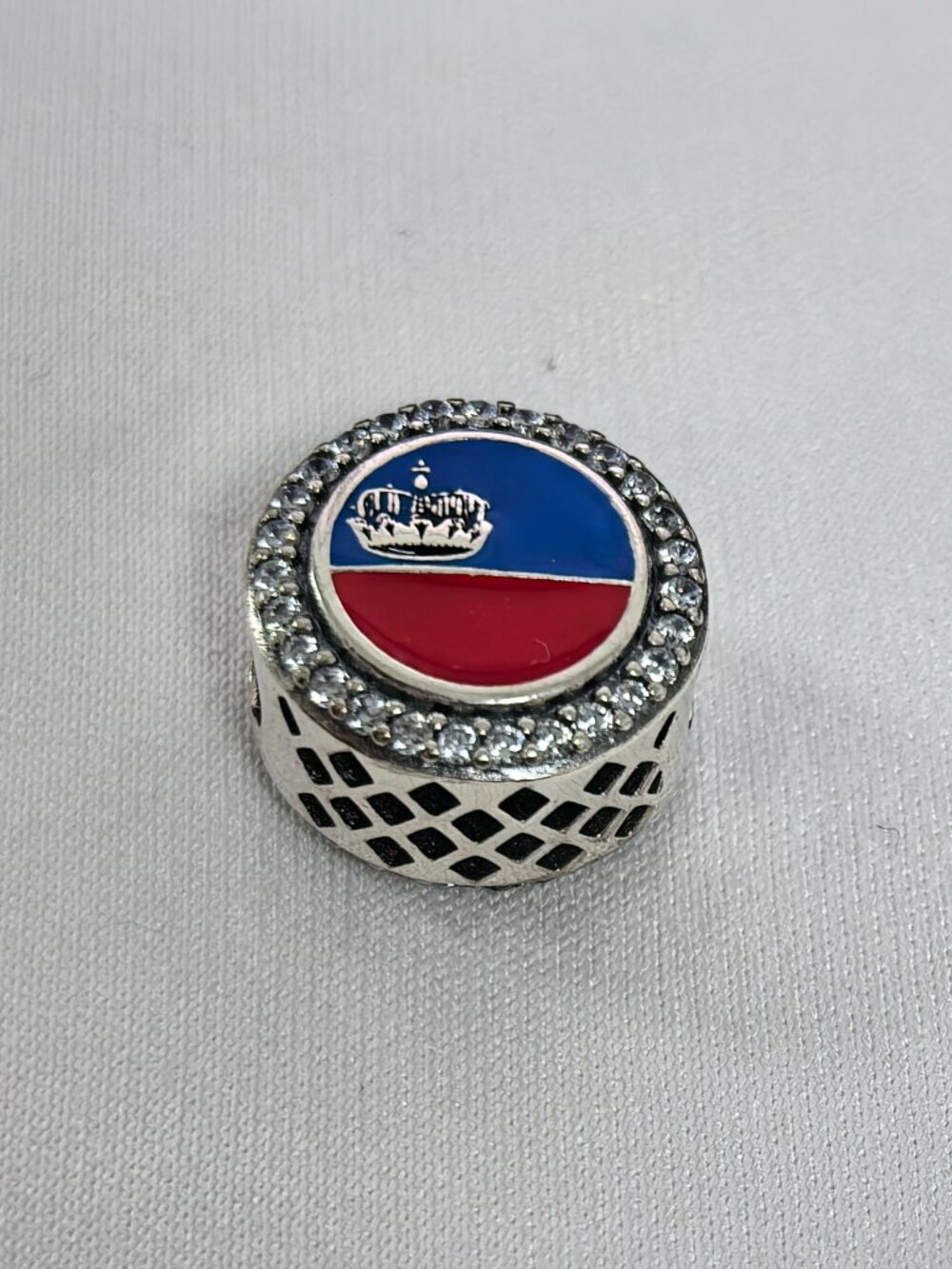 Pandora Liechtenstein Flag Exclusive Charm Pendant, S925 Silver Jewelry